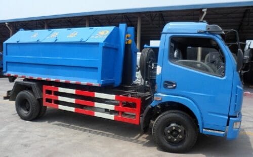 Xe Chở Rác Thùng Rời Hooklift Dongfeng 5 Khối