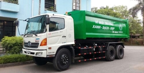 Xe Chở Rác Thùng Rời Hino FM 22 Khối