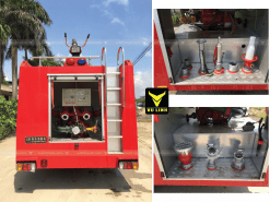 Các đầu ống phun xe cứu hỏa ISUZU 5 khối