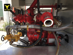 Hệ thống bơm xe cứu hỏa isuzu 5 khối