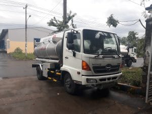 Xe bồn xitec chở xăng dầu hino fg hợp kim nhôm