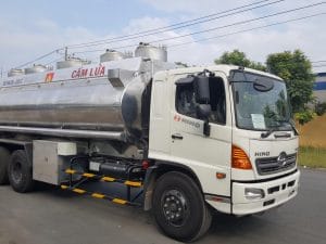 xe xăng dầu hino bồn nhômFL 21m3