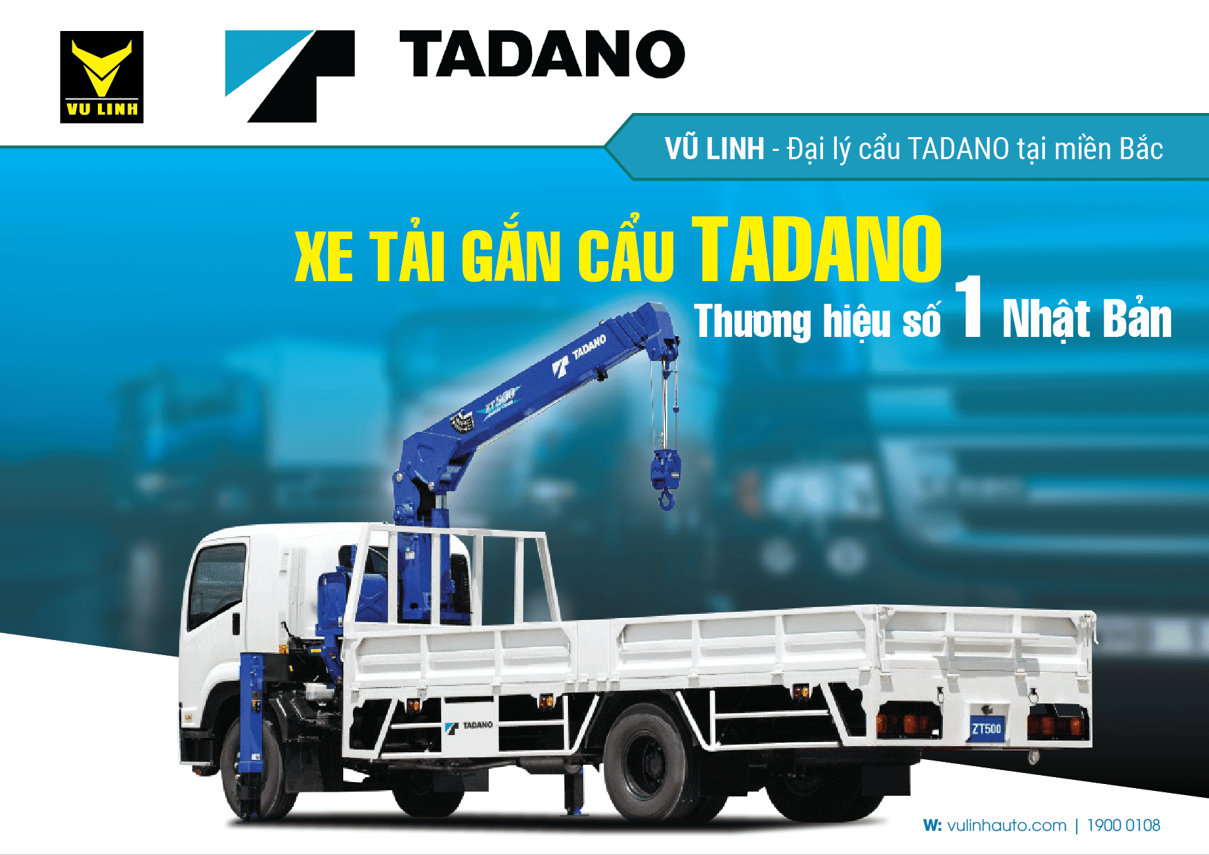 xe tải gắn cẩu Tadano