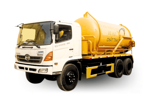 Xe Hút Bùn Chất Thải Thông Cống Phun Nước Áp Lực Cao Hino FM 12 Khối