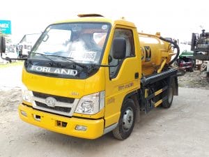 xe hút bùn, hút chất thải forland 2m3 nhập khẩu