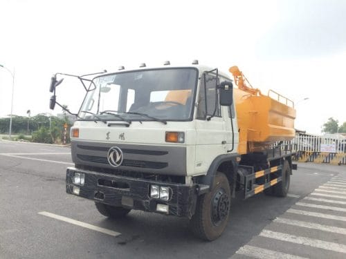 Xe hút bùn hút chất thải thông cống áp lực cao dongfeng nhập khẩu nguyên chiếc