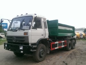 xe chở rác thùng rời dongfeng nhập khẩu nguyên chiếc