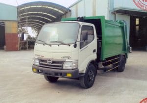 xe ép chở rác 4 khối Hino Wu