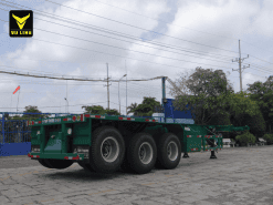 SƠ MI RƠ MOÓC XƯƠNG 30 FEET, 03 TRỤC, 08 GÙ, RÚT 01 TRỤC G33-XA-01