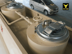 Lắp lẩu trên xe chở xăng dầu 9 khối Hyundai Mighty EX8