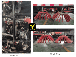 Thiết bị vận hành trên xe quét đường hút bụi 8 khối ISUZU
