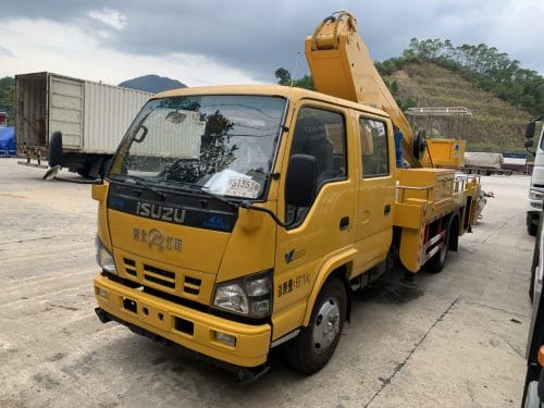 xe thang nâng người làm việc trên cao 20m Isuzu nhập khẩu  