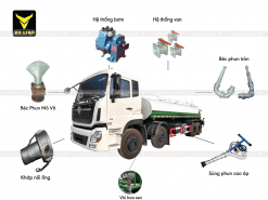 Phu kien xe phun nuoc rua duong tuoi cay DONGFENG 18 khoi