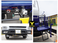 Phụ kiện trên xe phun nước rửa đường tưới cây 7 khối Hyundai Mighty EX8