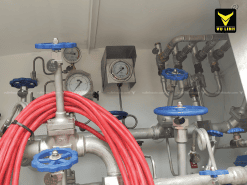 XE CHỞ KHÍ HÓA LỎNG (CHỞ OXY LỎNG) 13 KHỐI HINO FL 13 Hệ thống van xe chở khí hóa lỏng (chở oxy lỏng) 13 khối HINO FL