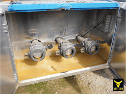 Hệ thống van xả, nạp trên sơ mi rơ mooc chở xăng TONGYA 40 khối