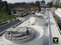 Khu vực cổ lẩu của sơ mi rơ mooc chở xăng TONGYA 40 khối