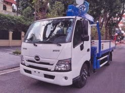 Xe tải gắn cẩu 3 tấn 4 đốt Tadano Hino xzu 720