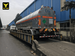 Sơ mi rơ mooc bồn chở khí CO2 lỏng
