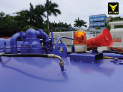 Hệ thống van của xe hút bùn hút chất thải FAW 8 khối