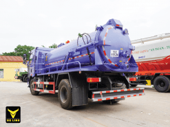 Phần bồn chứa chất thải của xe hút bùn hút chất thải FAW 8 khối