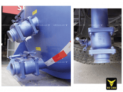 Hệ thống van của xe hút bùn hút chất thải FAW 8 khối