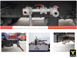 Hệ thống súng phun, pép phun, van xả của xe phun nước rửa đường tưới cây FAW 14 khối