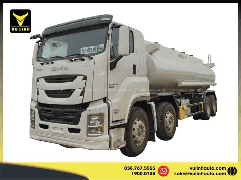 Xe xitec chở xăng của ISUZU GIGA loại 4 chân 22 khối
