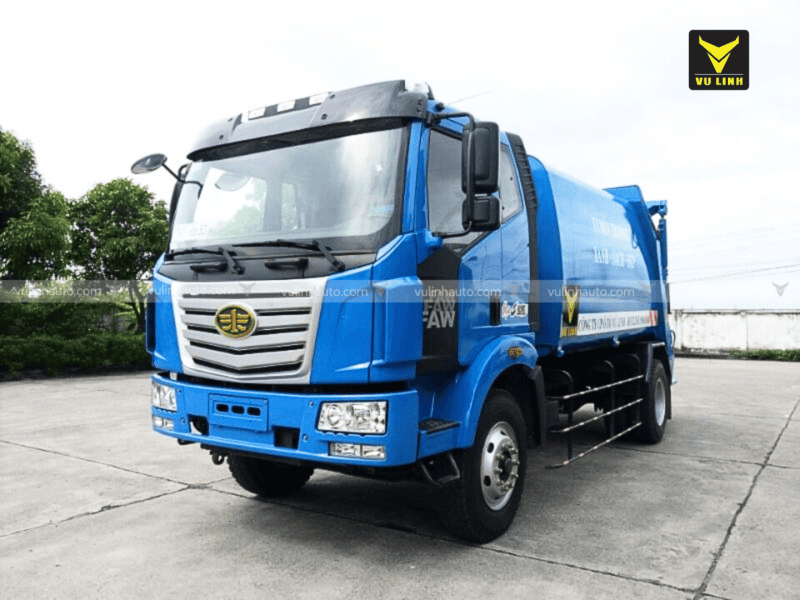 xe chuyên dụng thanh lý ép chở rác FAW 12m3