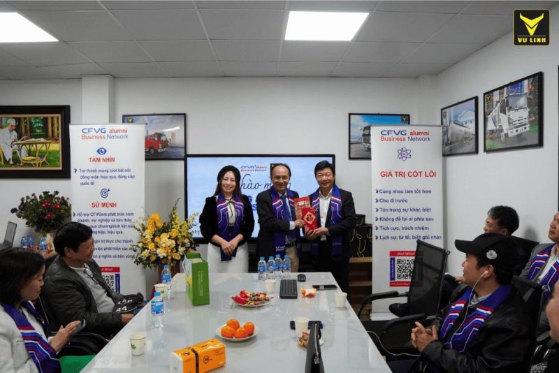 VU LINH AUTO HÂN HẠNH ĐÓN TIẾP ĐOÀN CFVG ALUMNI BUSINESS NETWORK THAM QUAN NHÀ MÁY