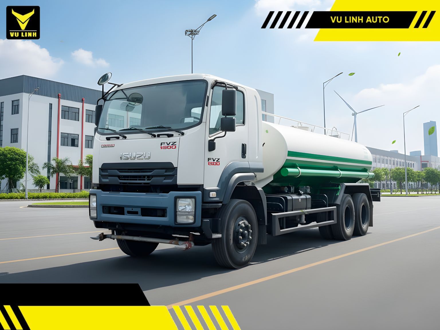 Ô tô xi téc phun nước Isuzu 14 khối