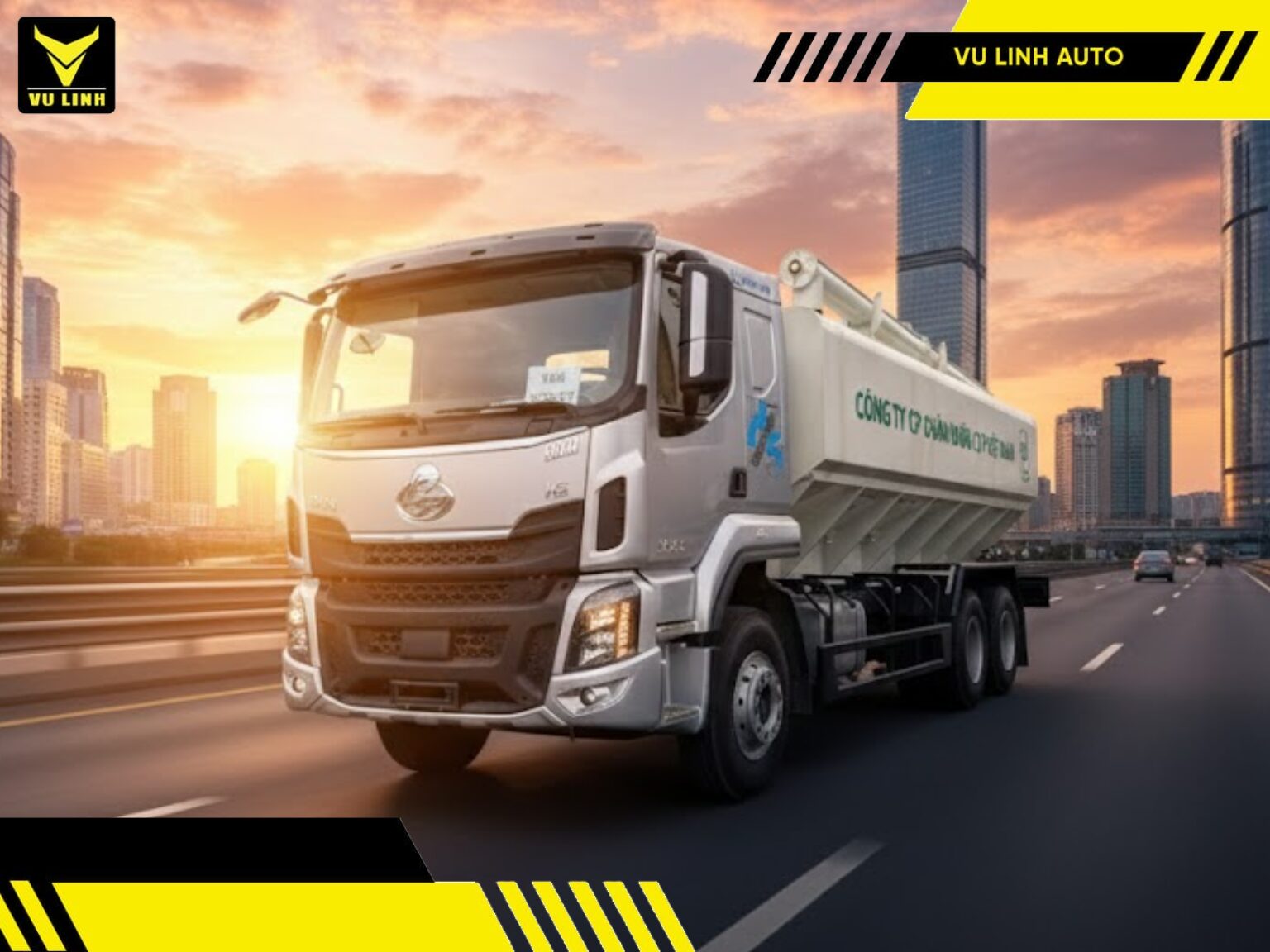 Xe chở cám trục vít Chenglong 6x4