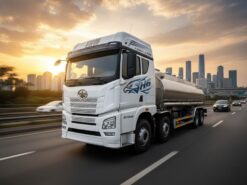 Xe chở xăng FAW 4 chân bồn nhôm 24 khối