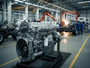 dong co yuchai tren dau keo dongfeng