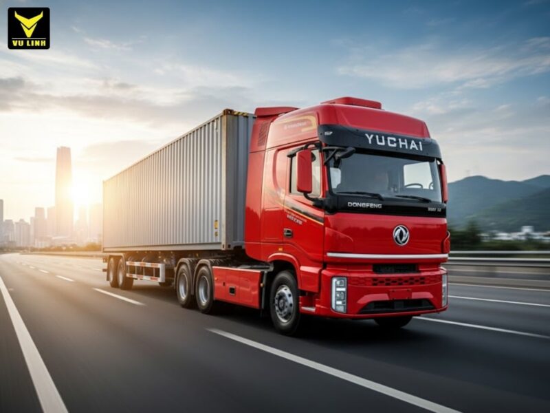 xe dau keo dongfeng x9 container