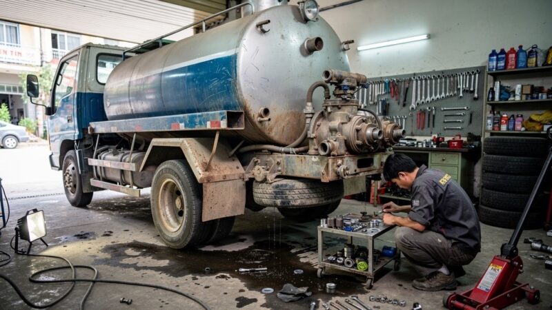 Kinh nghiệm mua xe hút bể phốt cũ tại Hà Nội: Nơi mua uy tín & dấu hiệu cần tránh 1 kinh nghiem mua xe hut be phot cu anh 1